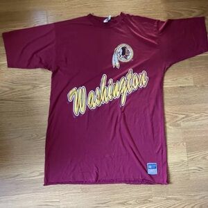 Vintage 90s Single Stitch Washington Redskins T-Shirt Size OSFA - Nutmeg NFL